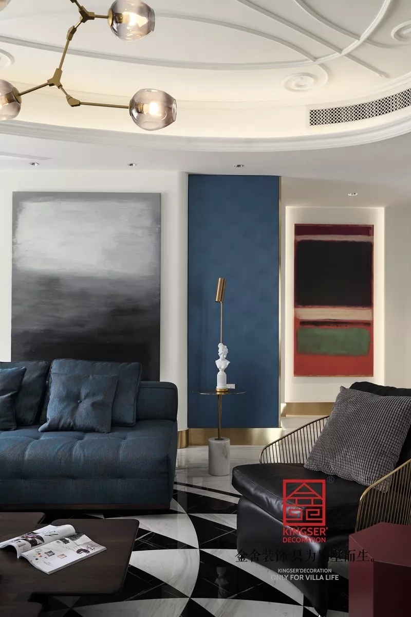 天山九峯210平米轻奢风格装修实景