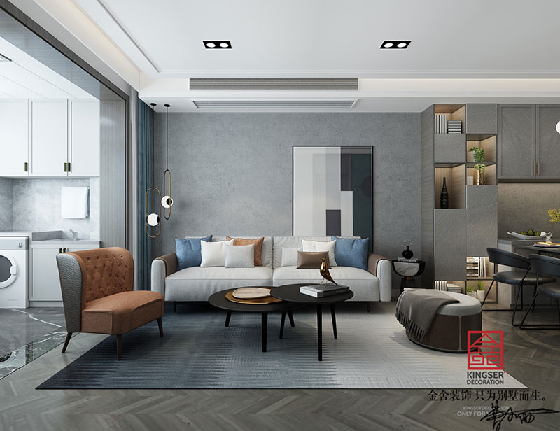 东南智汇城90平米现代简约装修效果图