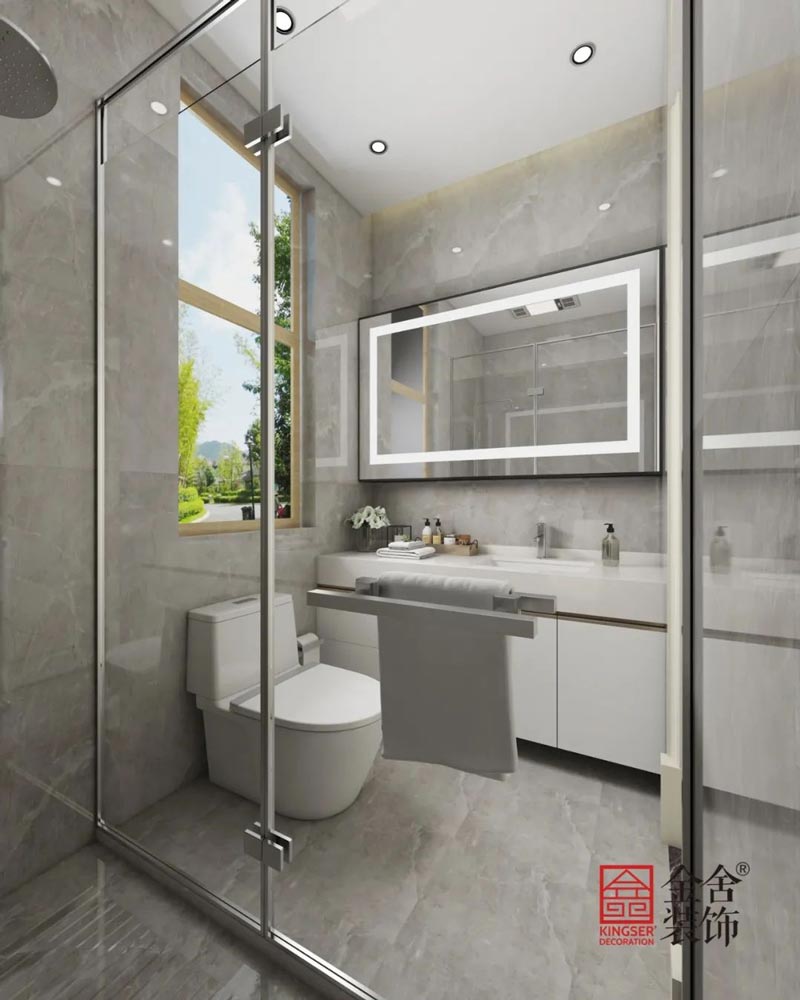 西山林语1400㎡新中式别墅装修实景