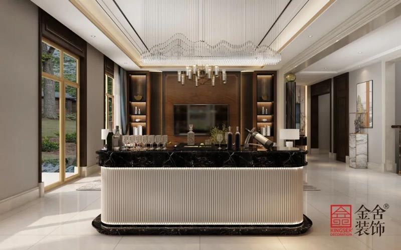 西山林语1400㎡新中式别墅装修实景