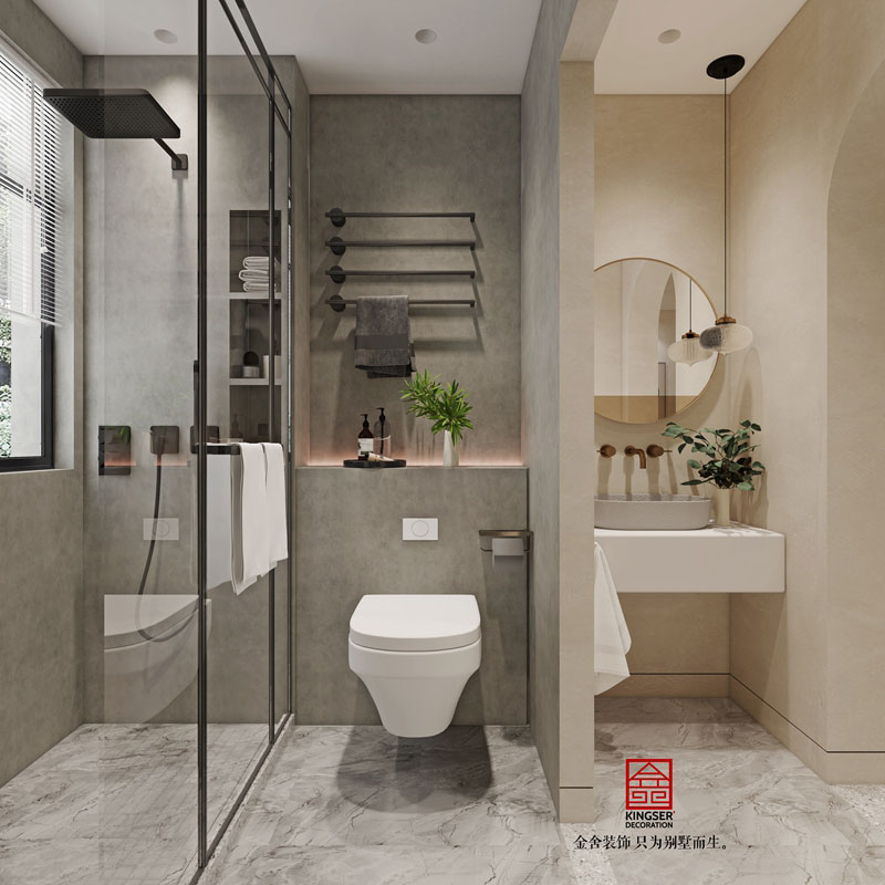 盛邦大都会装修卫生间效果图