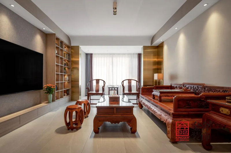 君悦府150㎡中式风格装修实景