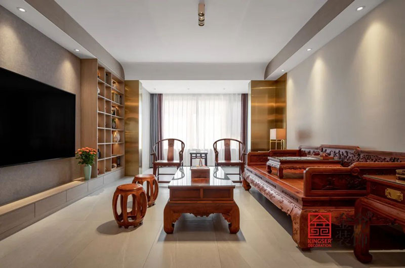 君悦府150㎡中式风格装修实景