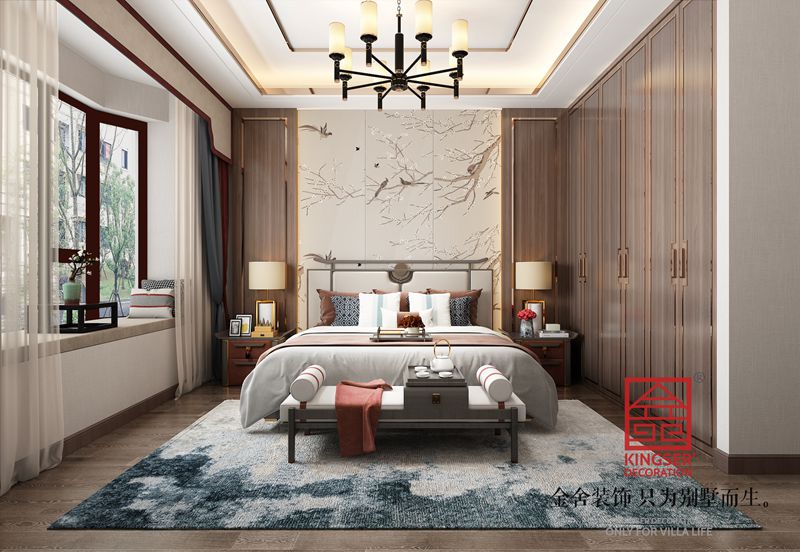 自建别墅装修新中式风格效果图