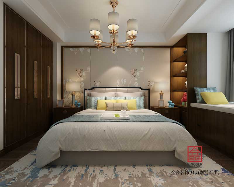 国宾壹号147平米新中式风格装修设计图