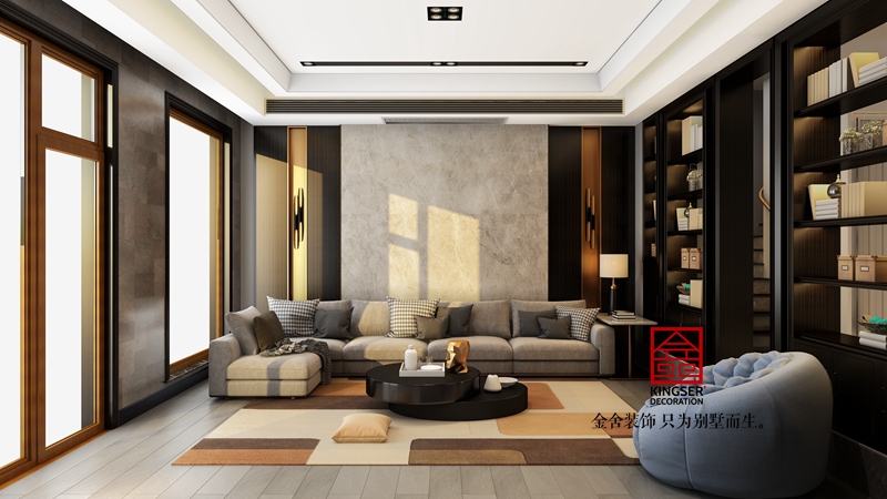 鑫界王府500平米现代极简装修效果图