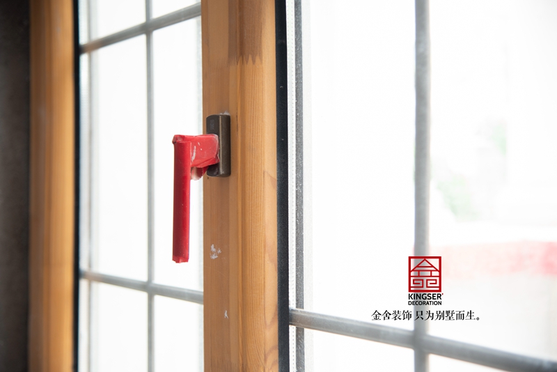 石家庄原河名墅别墅装修施工现场