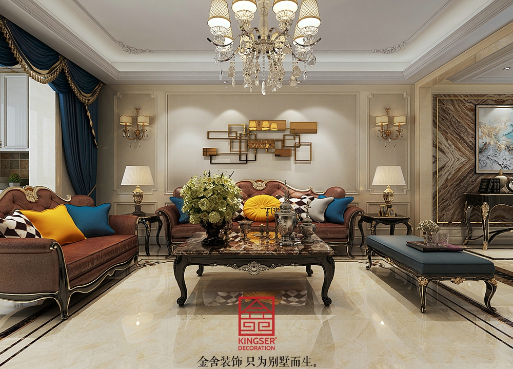 东南智汇城191平米欧式风格装修效果图
