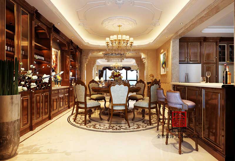 无极别墅装修-欧式风格-餐厅