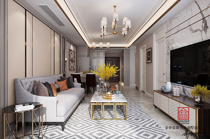 东南智汇城90平米美式风格装修效果图