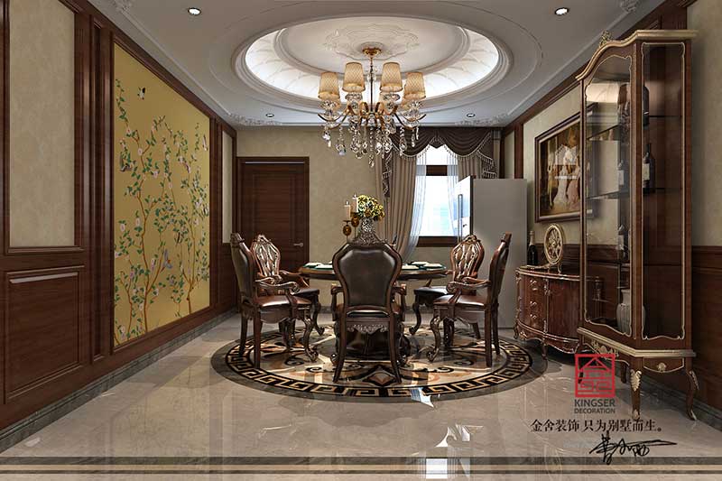 紫晶悦城200平米新古典风格装修效果图