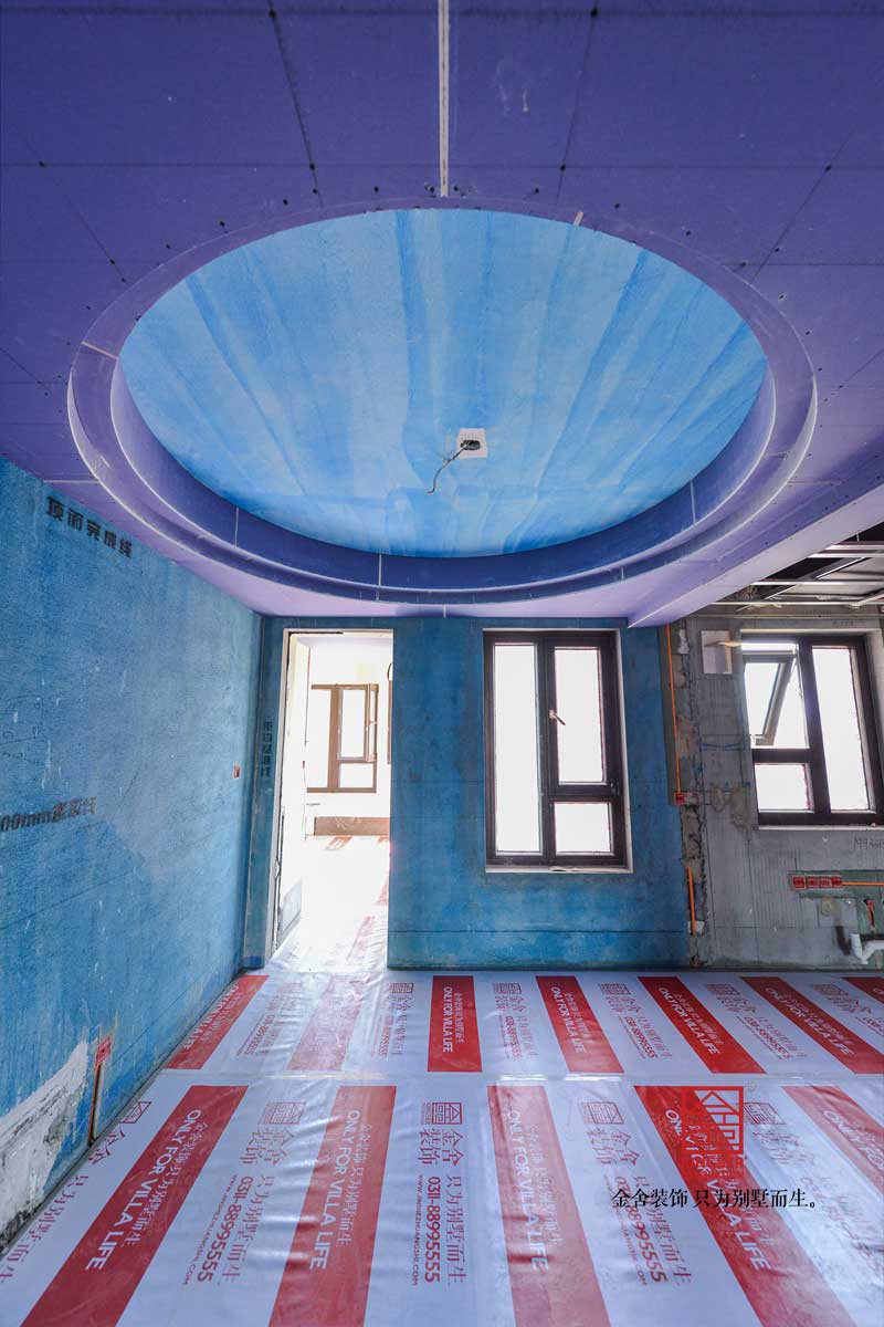 荣盛华府185平米施工工地