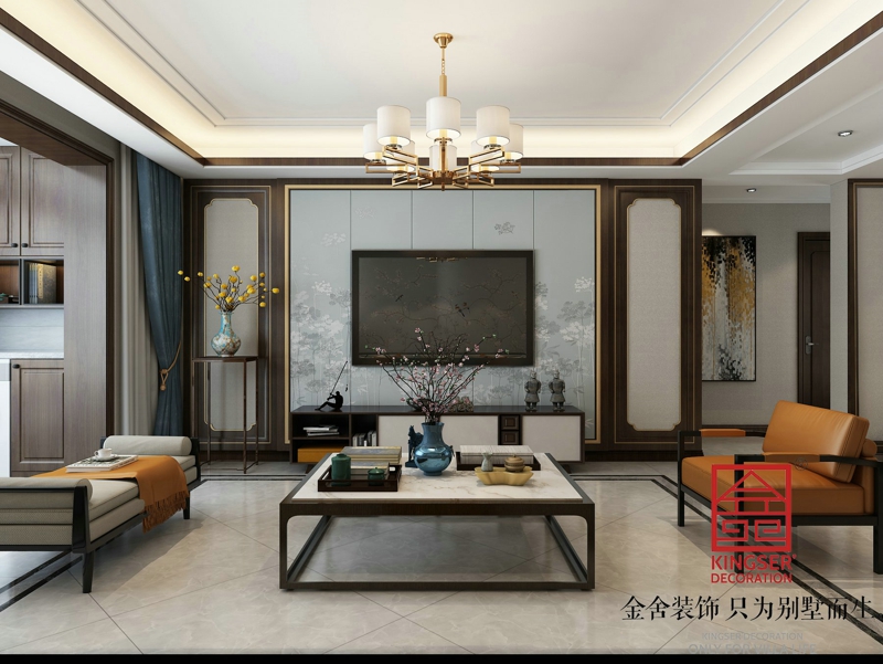 维多利亚装修-中式风格-客厅