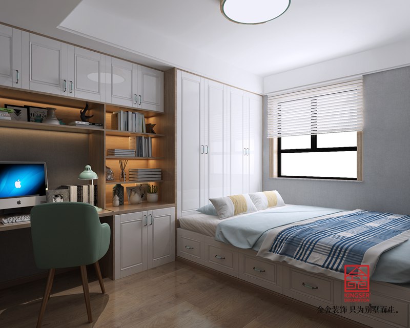 翰墨儒林装修-现代简约-男孩房