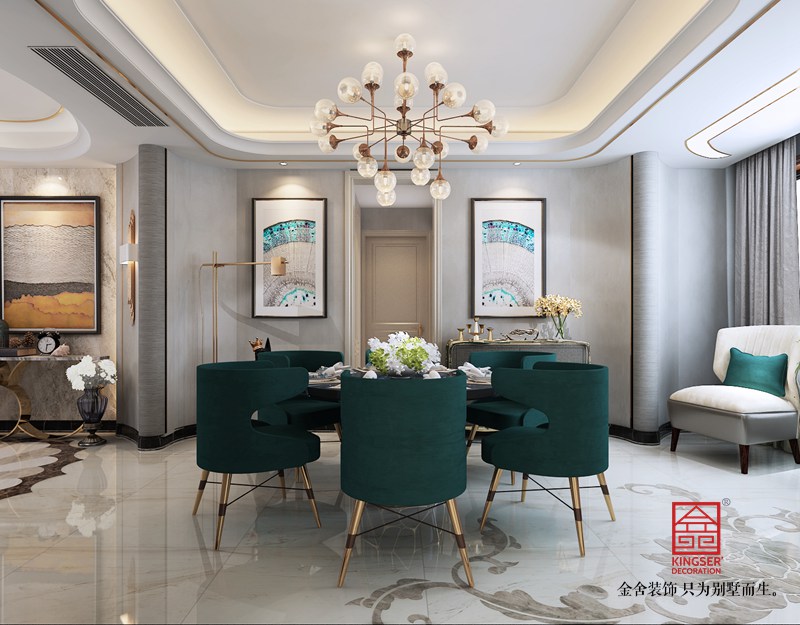 天山九峯210平米现代简约风格装修效果图