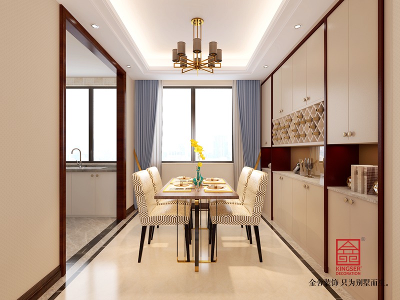 融创中心125平米-新中式装修-餐厅