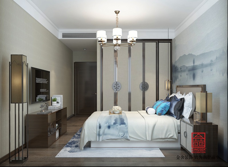 维多利亚三期135平装修-中式风格-卧室