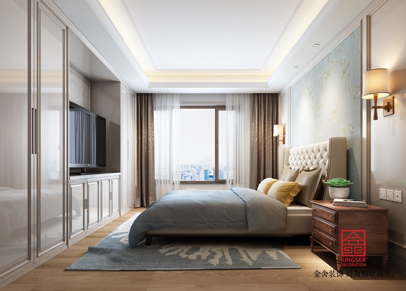 维多利亚166平米美式风格装修-卧室