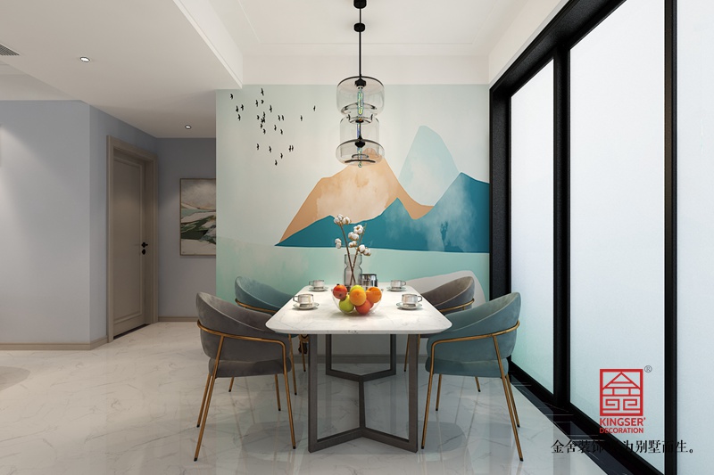唐宫原著147平米轻奢风格装修-餐厅