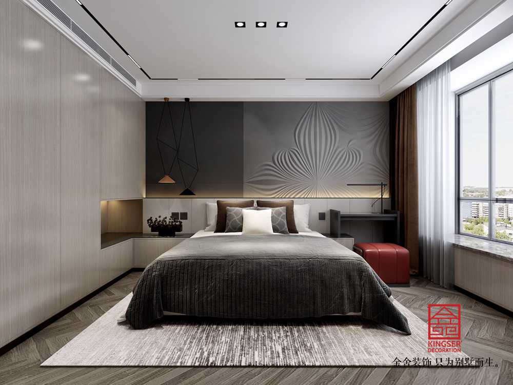 荣盛华府178平装修-轻奢风格-卧室