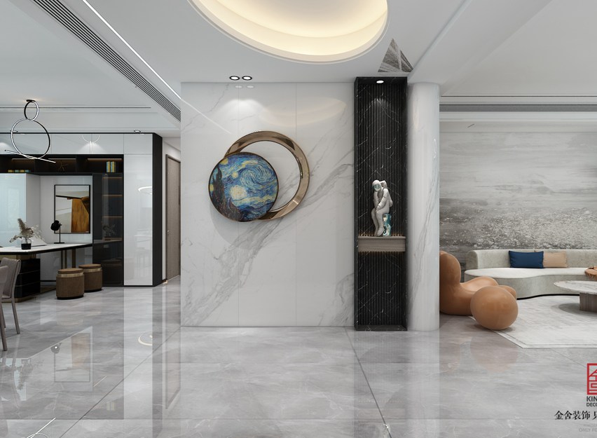 荣盛华府205平米现代简约装修-玄关