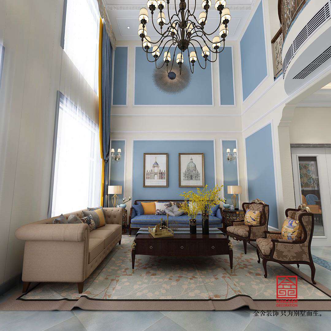 碧桂园280平米美式风格装修效果图