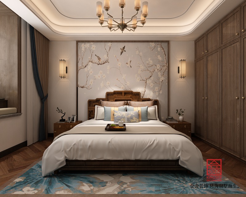 东南智汇城191平米新中式装修-卧室