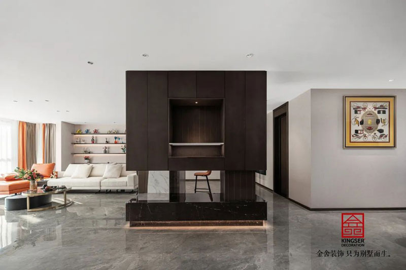 德贤公馆212㎡港式轻奢风格装修实景