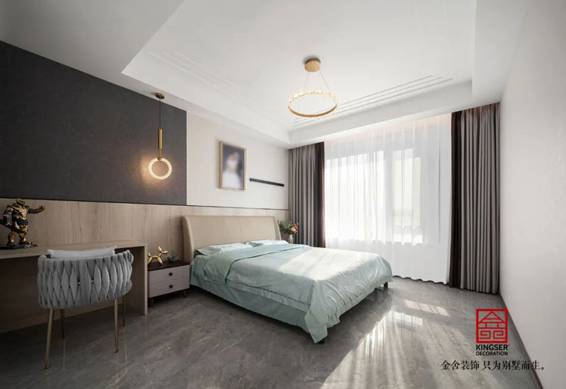 德贤公馆212㎡港式轻奢风格装修实景