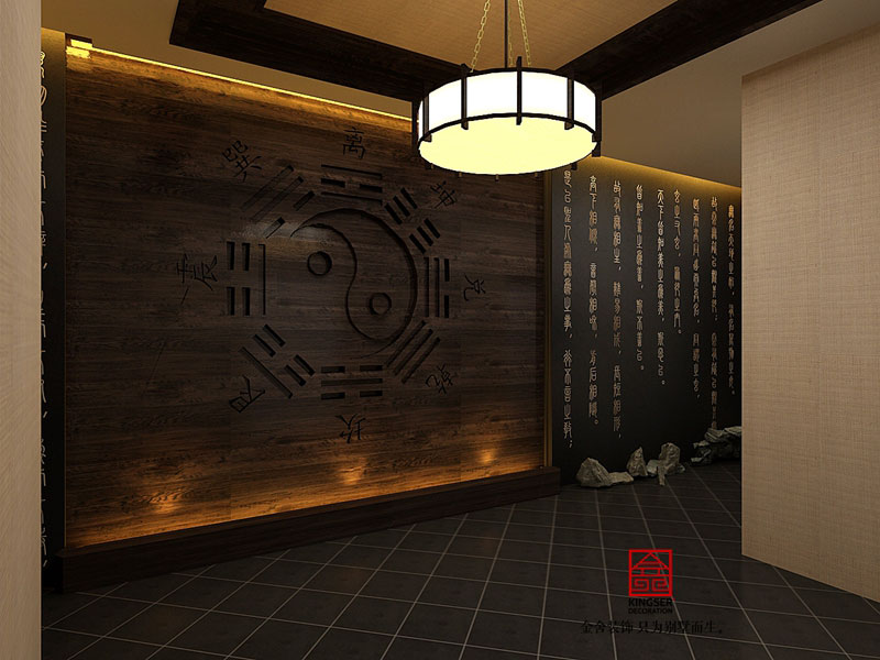 私人会所1000平米中式风格装修效果图