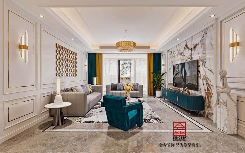 维多利亚178平现代轻奢装修效果图