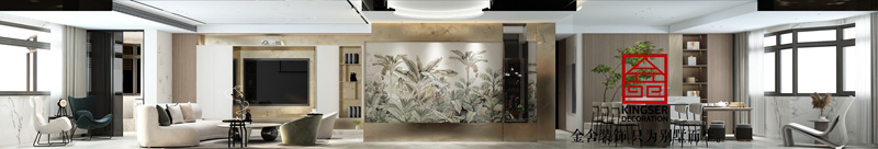 荣盛华府210㎡现代简约装修实景