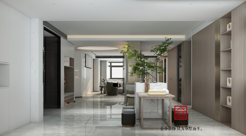 荣盛华府210㎡现代简约装修实景