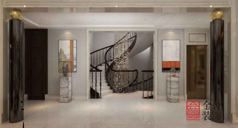 西山林语1400㎡新中式别墅装修实景