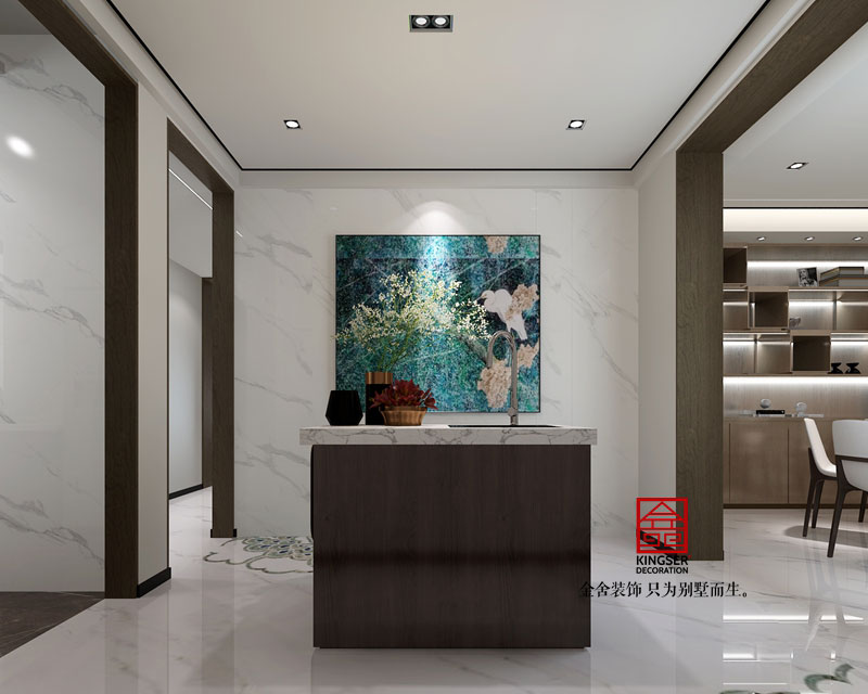 复式别墅装修新中式风格效果图