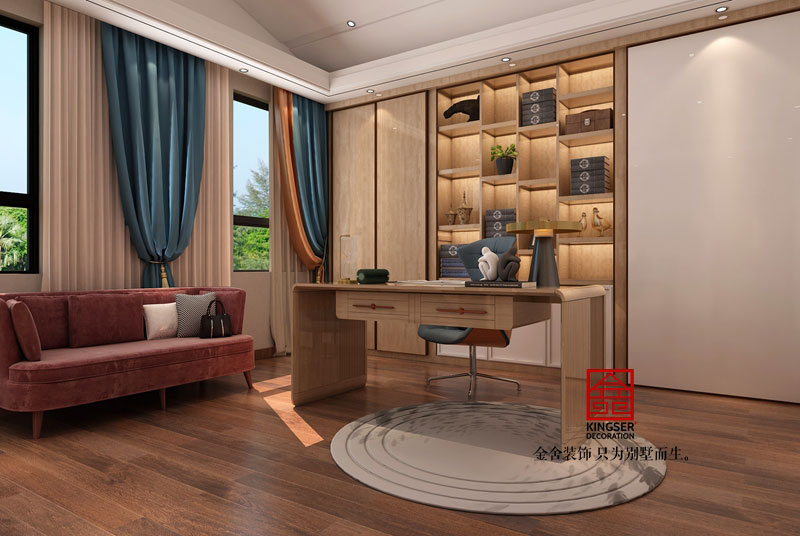 复式别墅装修新中式风格效果图