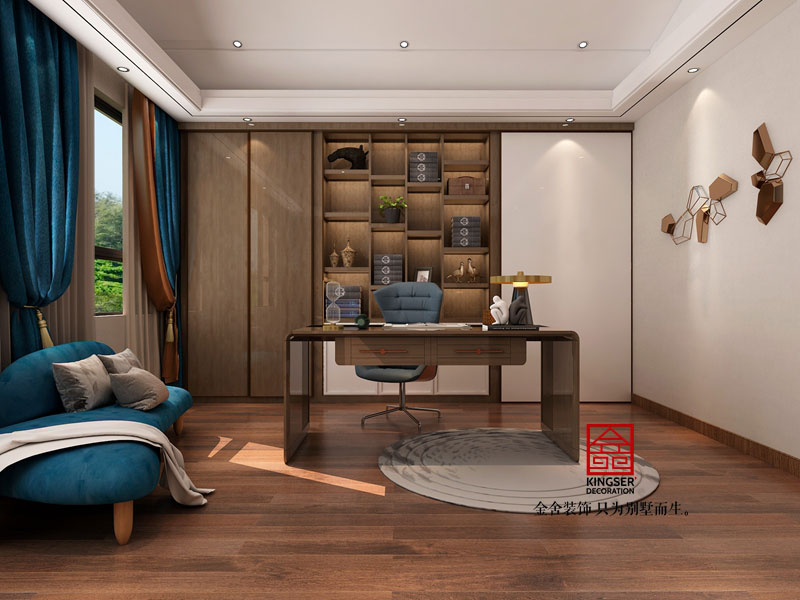 复式别墅装修新中式风格效果图