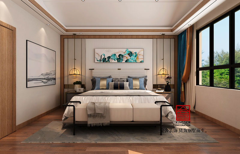 复式别墅装修新中式风格效果图