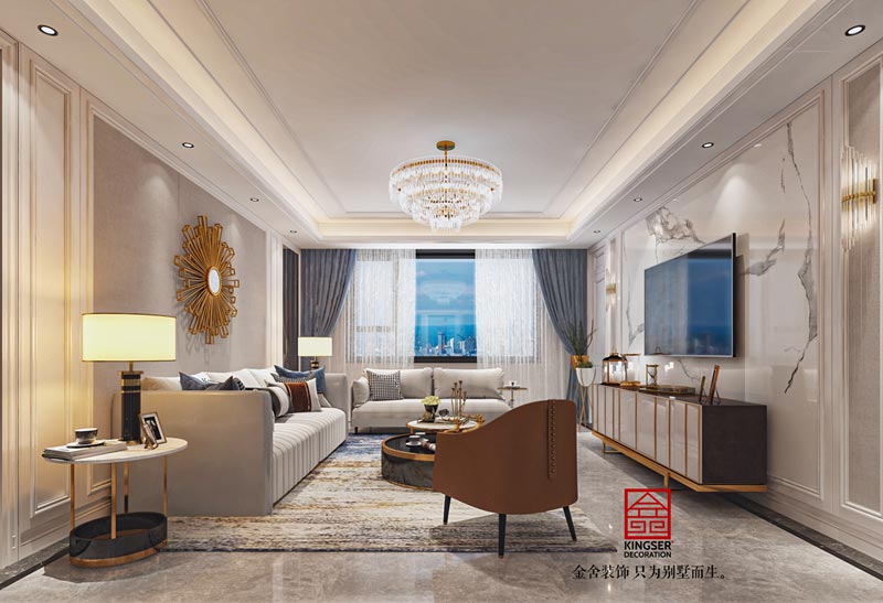 国赫天著155㎡现代轻奢风格装修效果图