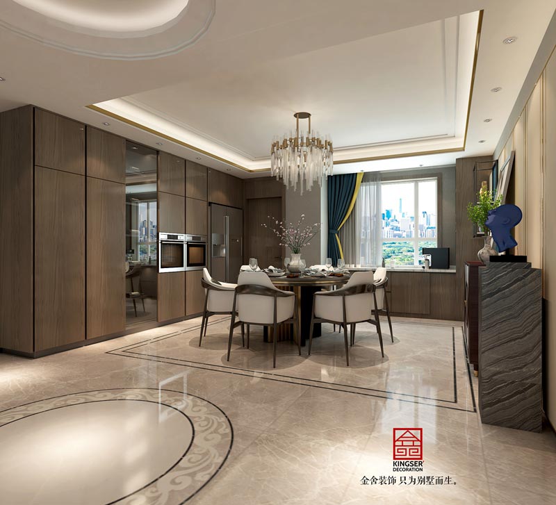 西美五洲260平米装修设计-餐厅