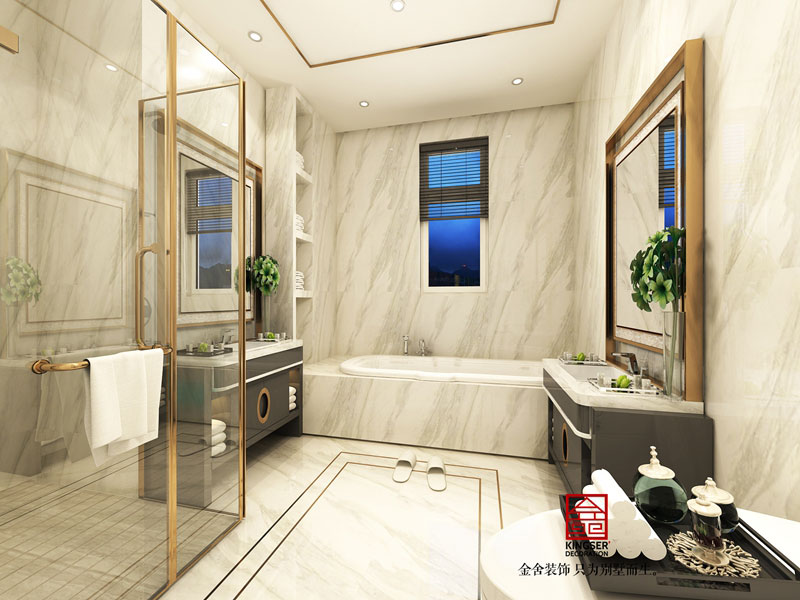  启锐园190平米新中式装修卫生间效果图