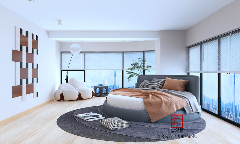 石家庄中冶盛世广场装修设计-卧室