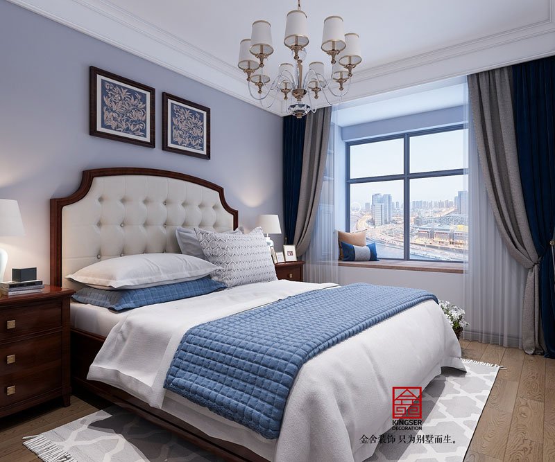 石家庄荣盛城装修140平现代风格效果图