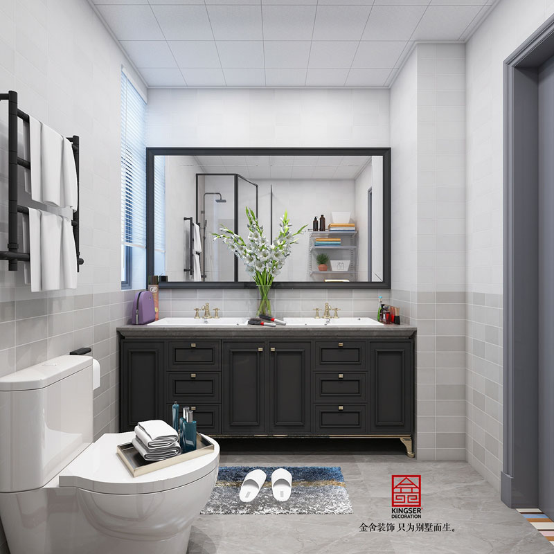 石家庄荣盛城装修140平现代风格效果图