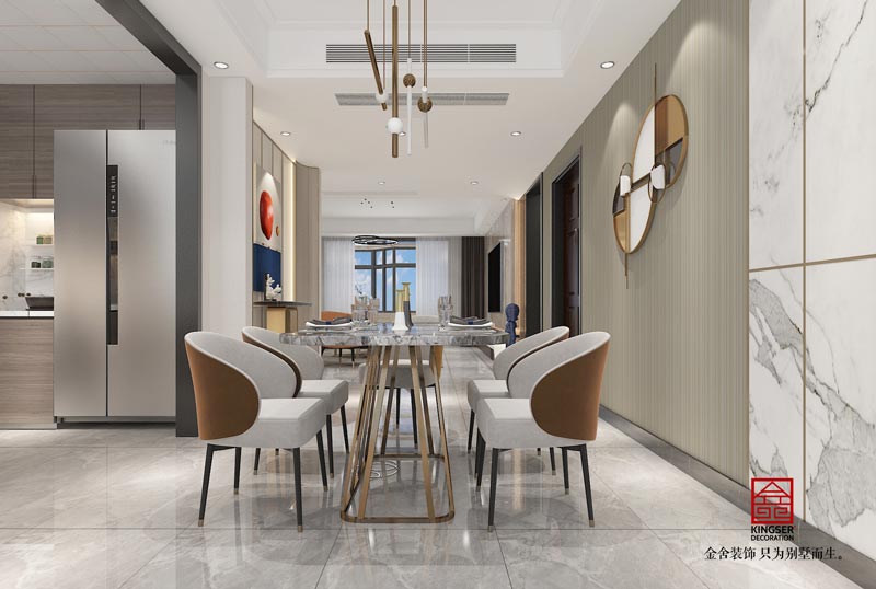 荣盛华府简约轻奢风格装修-餐厅