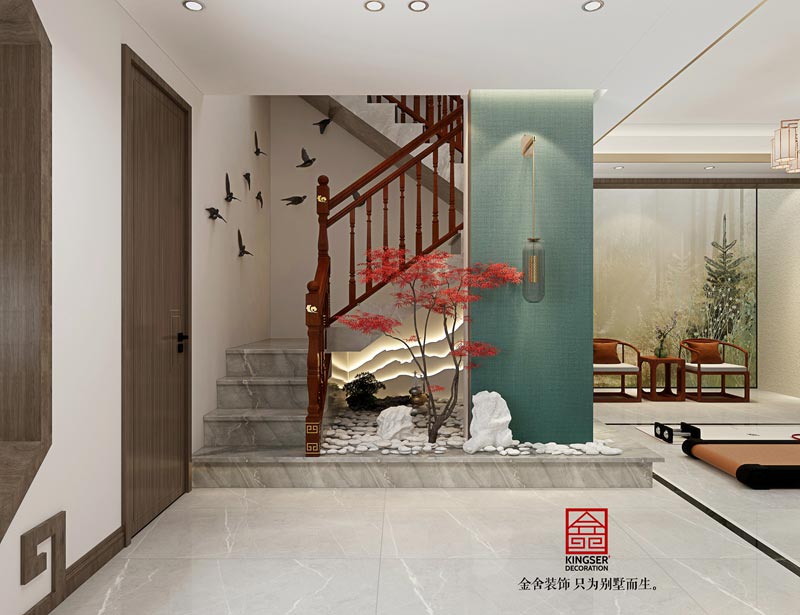 万合名著下跃装修260平米新中式风格效果图