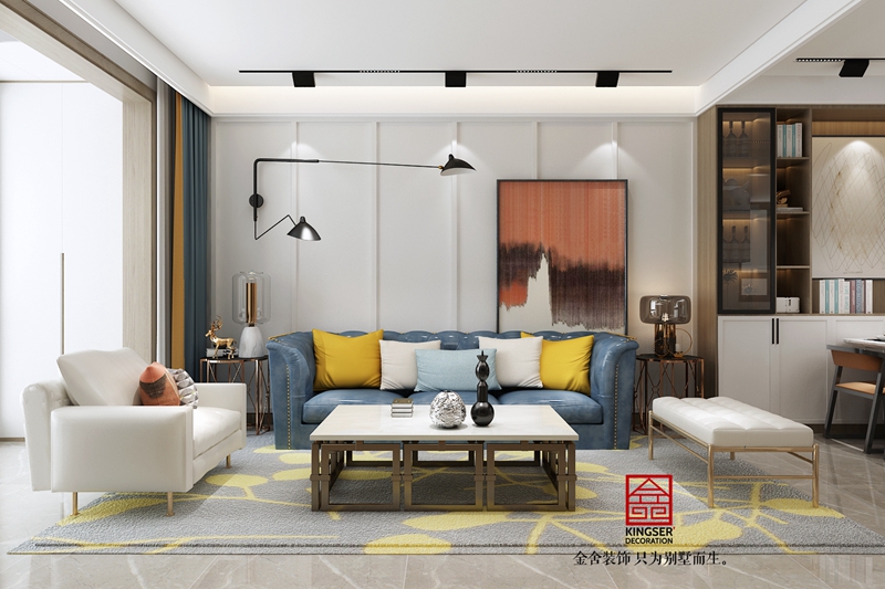 远洋晟庭130现代风格装修设计