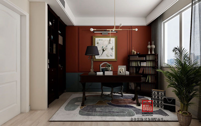 河西苑130㎡美式风格装修效果图