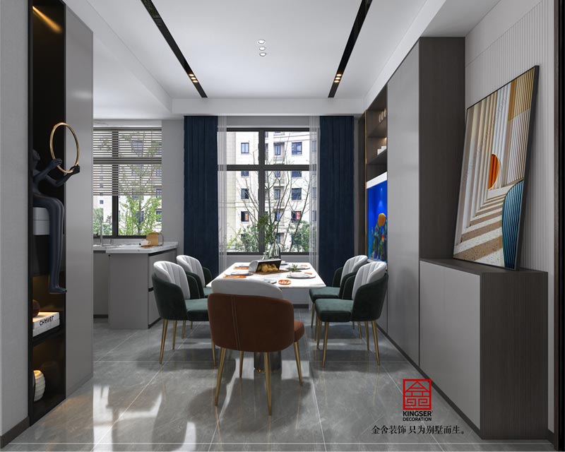融创中心127平米装修设计-餐厅效果图