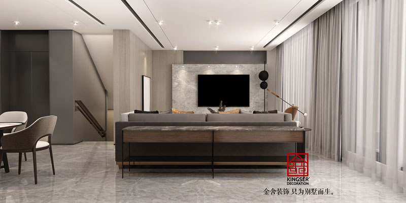 西山林语322平米户型研发极简效果图